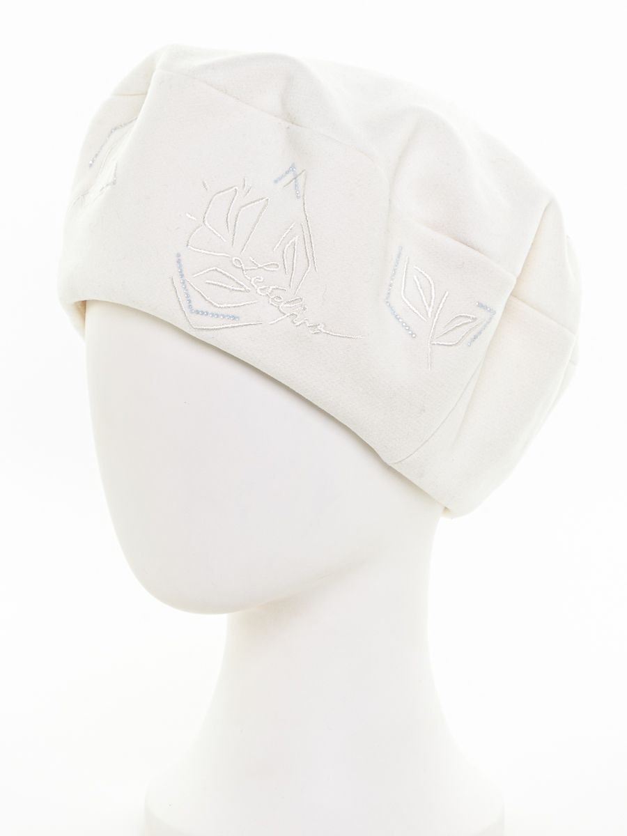 Флёр берет кашемир на тр.п. белый