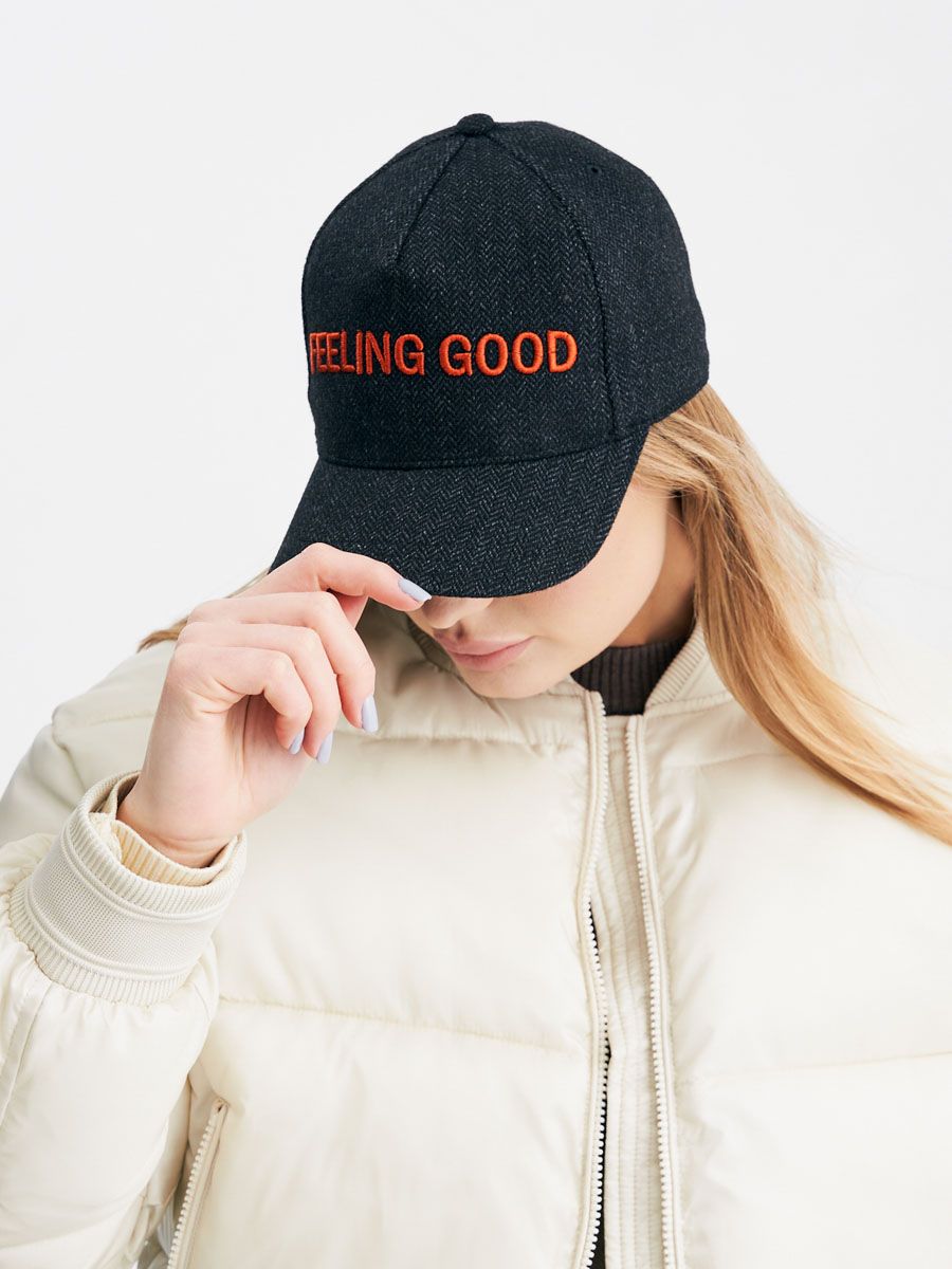 Feeling Good бейсболка 005/у твид елка антрацит