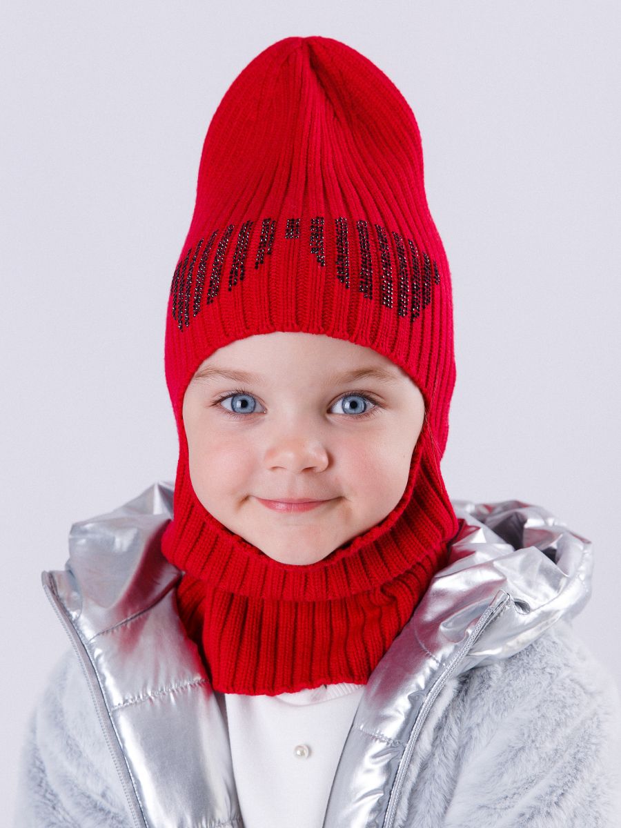 Очки kids VIP балаклава ГР вязка красный р-р 53-55