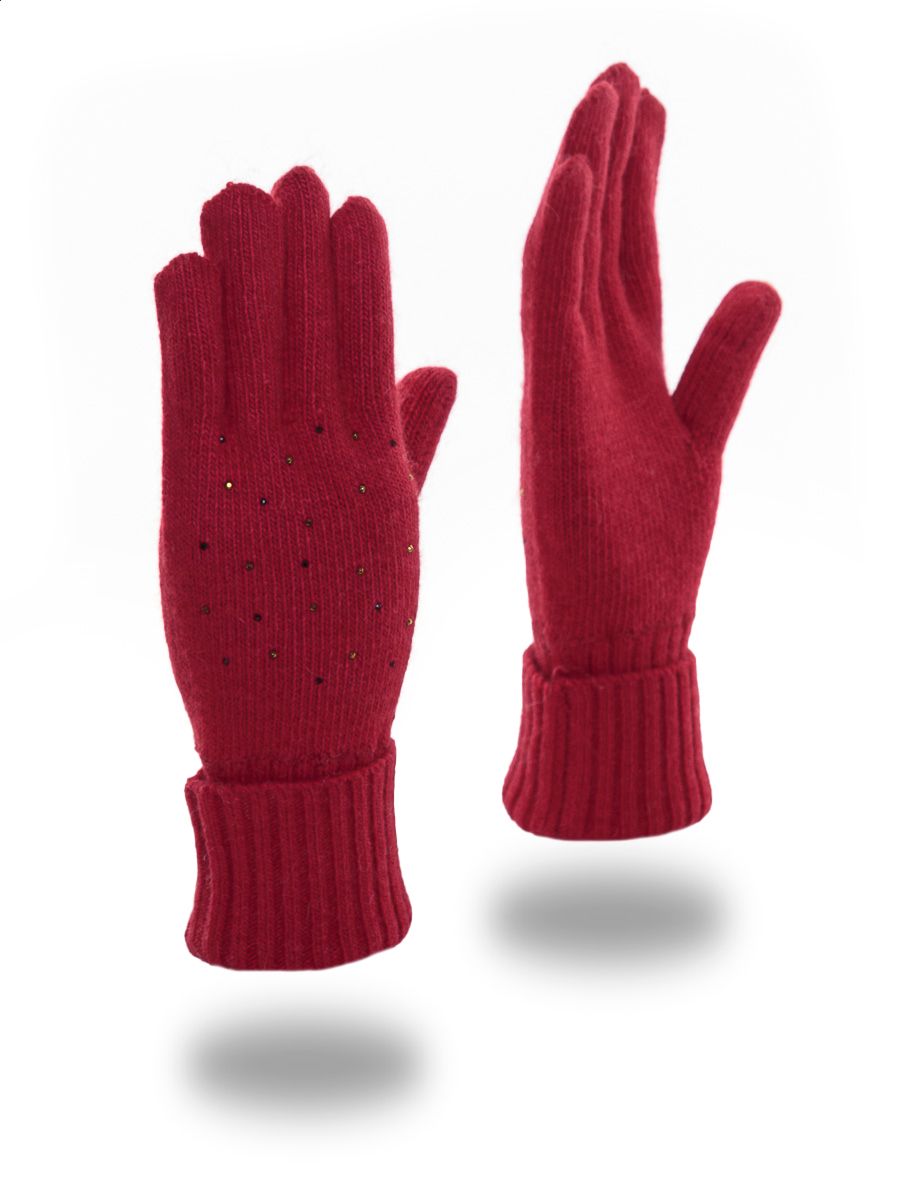 Королевский кот kids VIP перчатки вязка алый