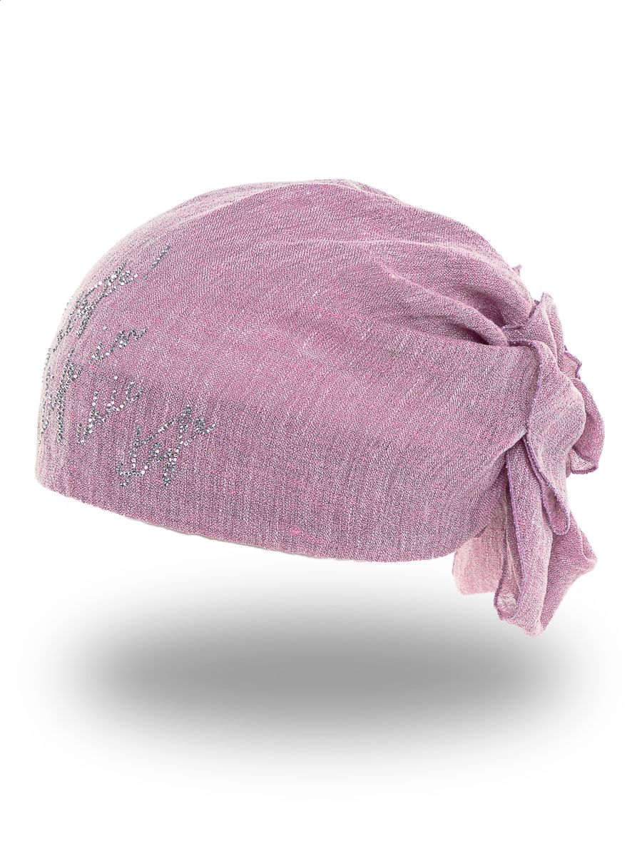 Стиль росчерк 2 бандана лен розовый меланж