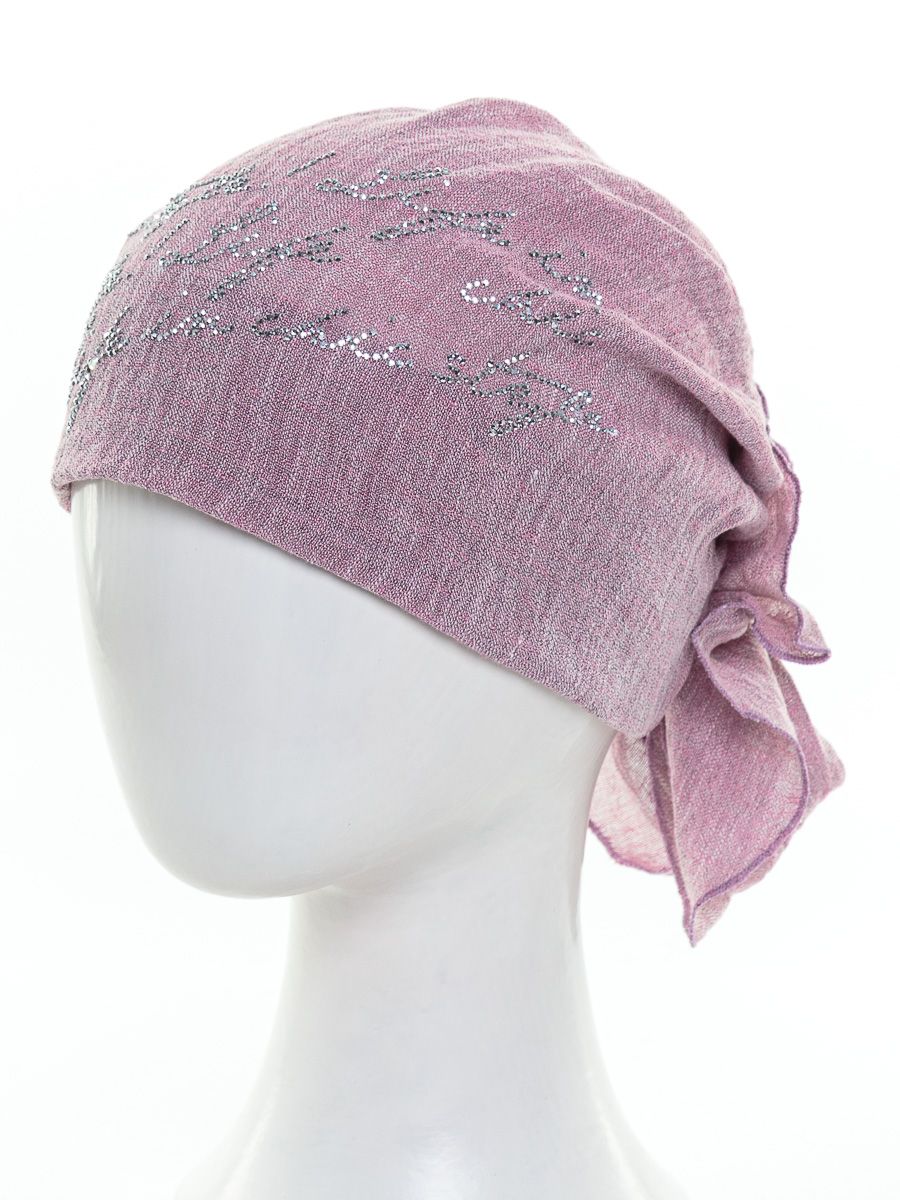 Стиль росчерк бандана лен розовый меланж