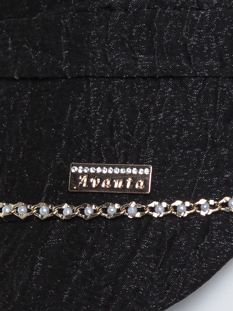 KELLY кепка лен крэш черный