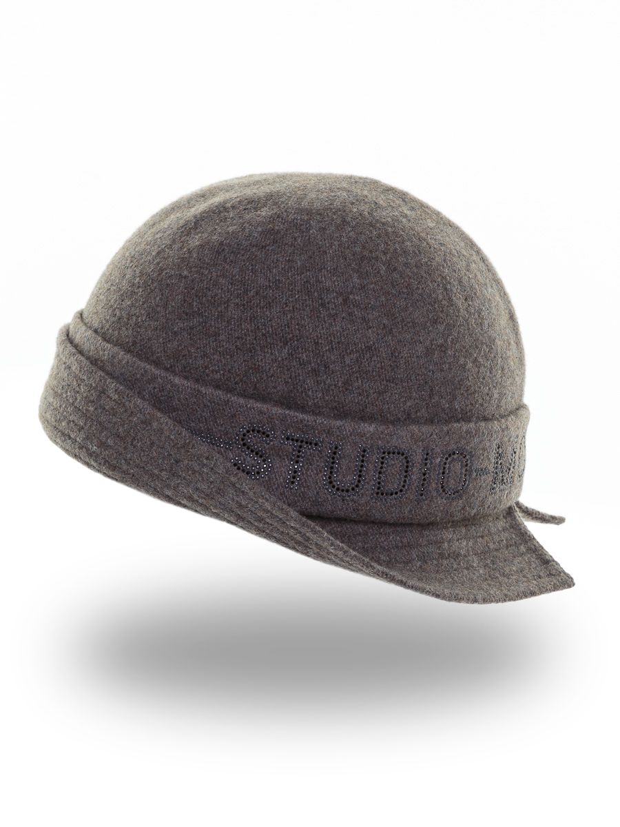 Аза (aza) ретро - шляпка на фл.п. пепельный меланж 370743