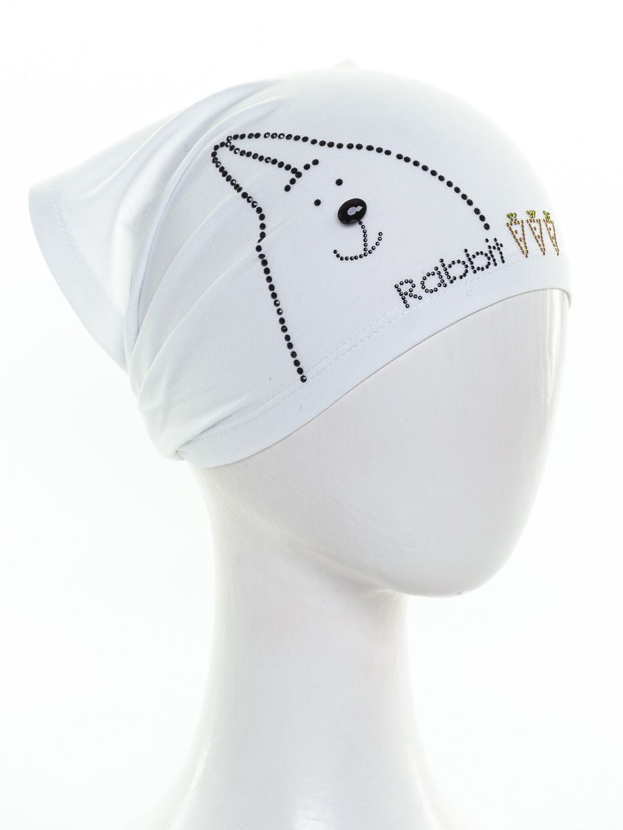 Кролик косынка трикотаж Д1 белый р-р 50-51