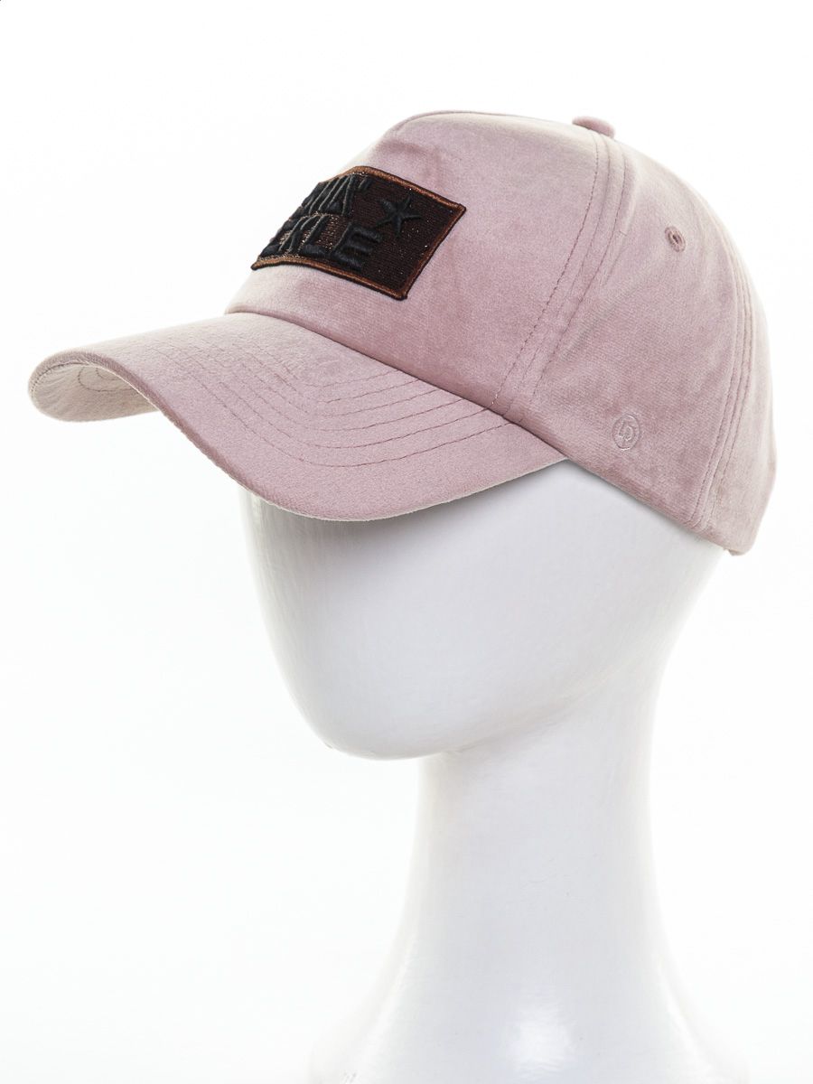 Шеврон версаль бейсболка велюр розовый р-р 53-54