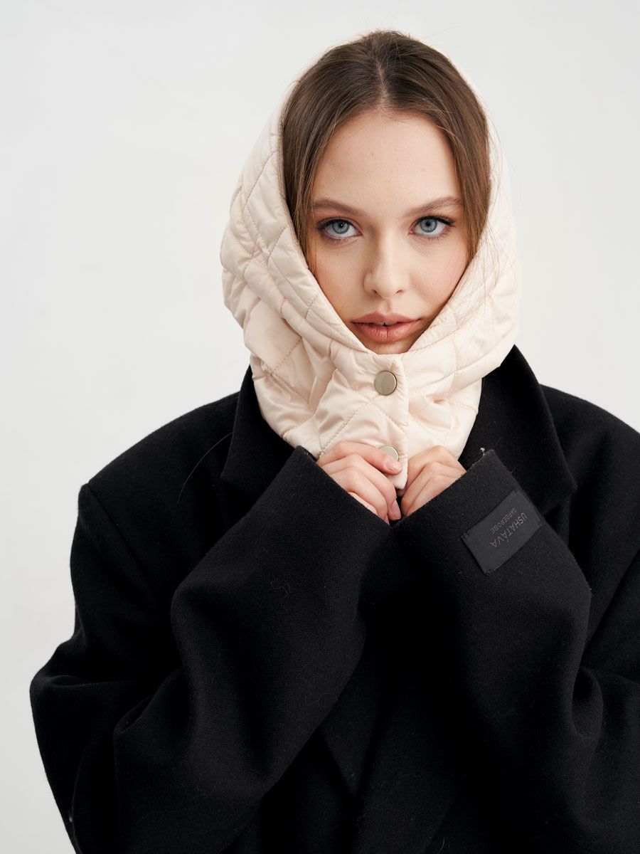 Тэрри капюшон плащевка на тр.п. кремовый