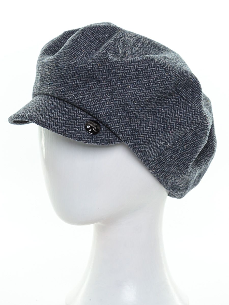 Мира кепка твид елка на тр.п. синий