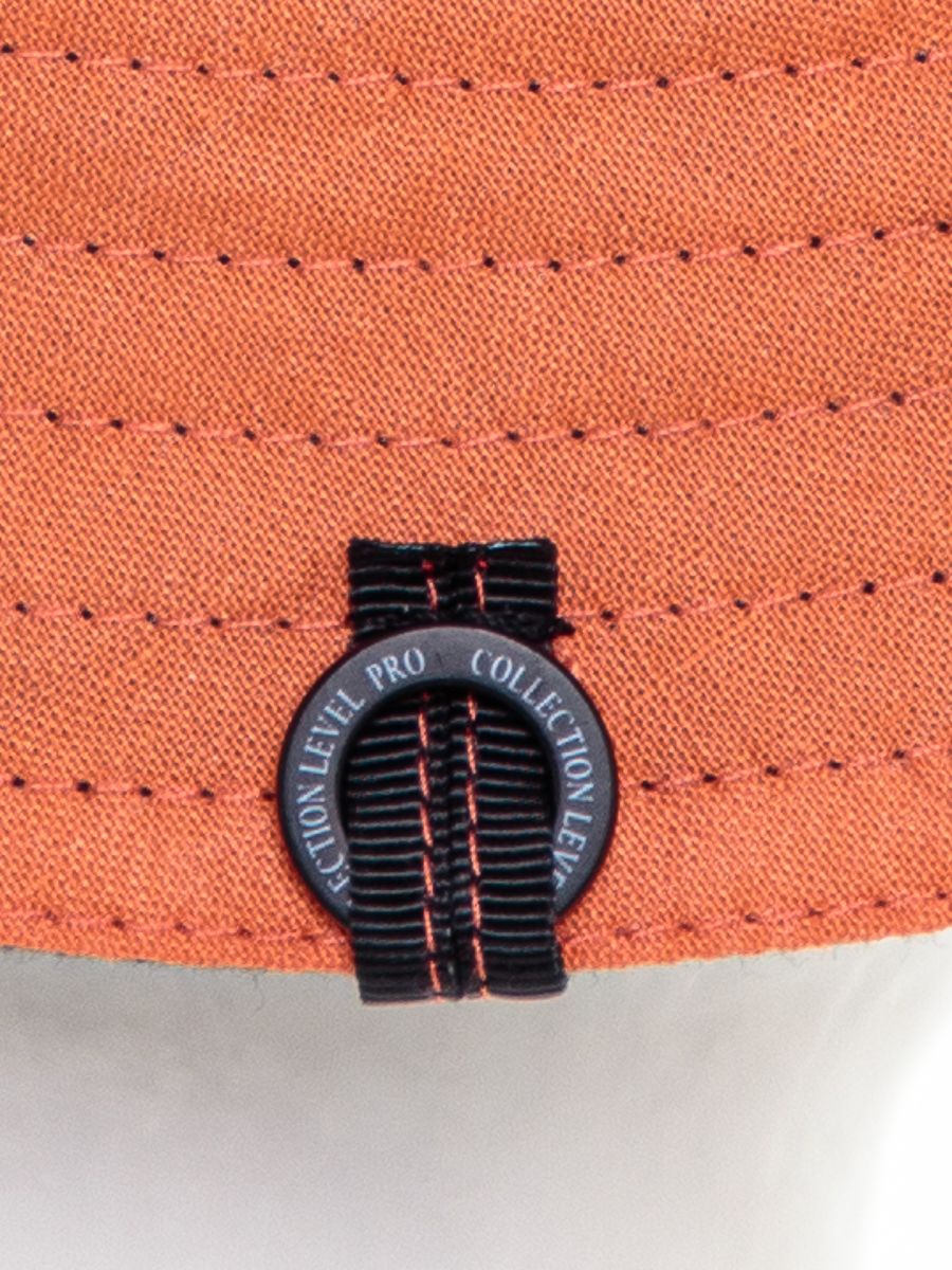 Джесс NOT FOR двусторонняя панама хлопок черный + апельсиновый (отд.оранжевый) р-р 52-53