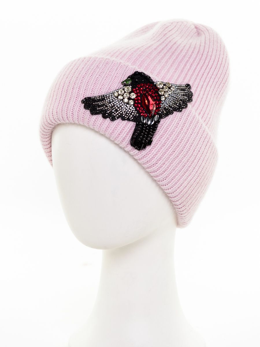 Шеврон Снегирь kids шапочка ФР вязка роуз