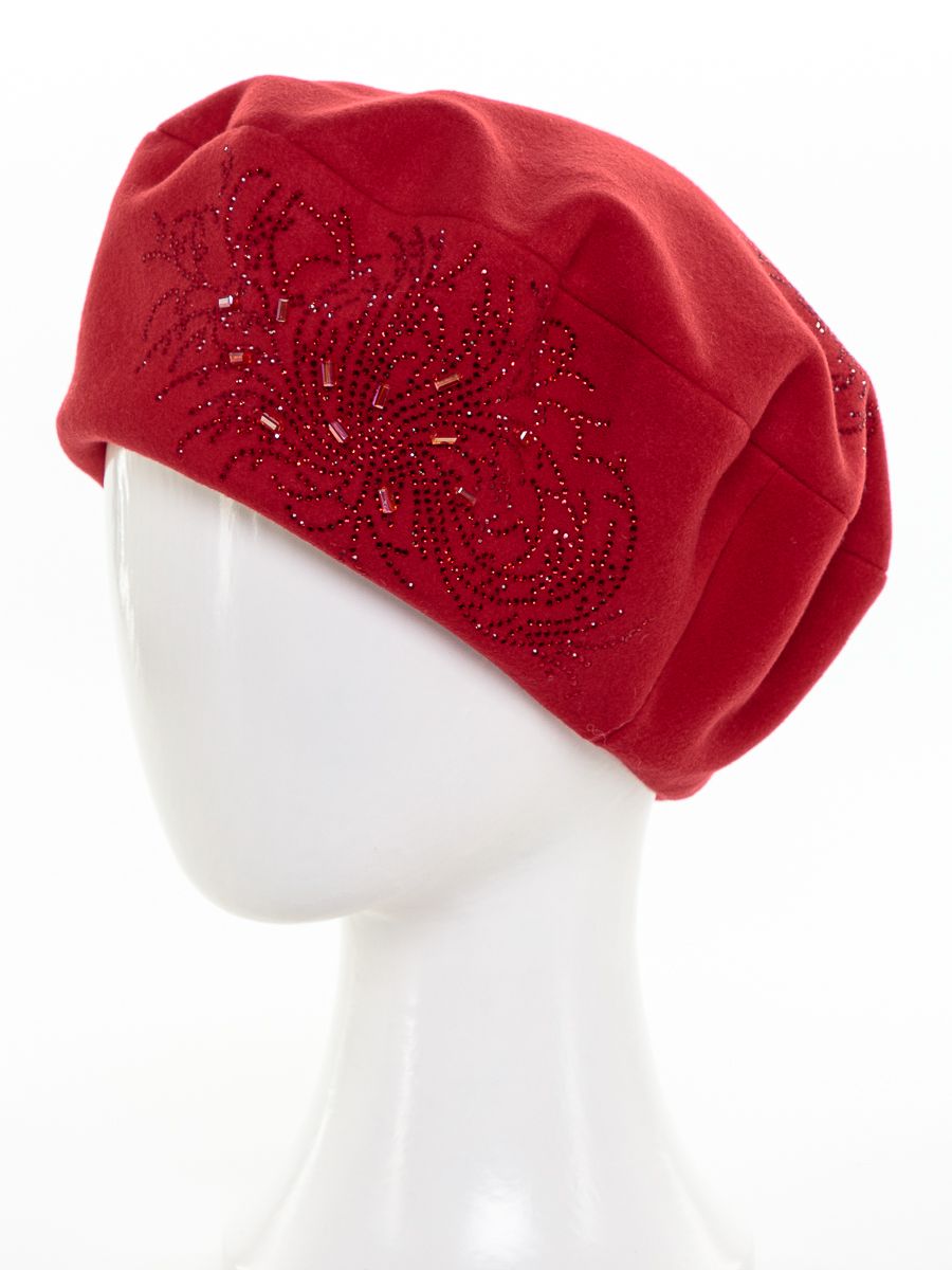 Фиеста вальс берет кашемир на фл.п. красный