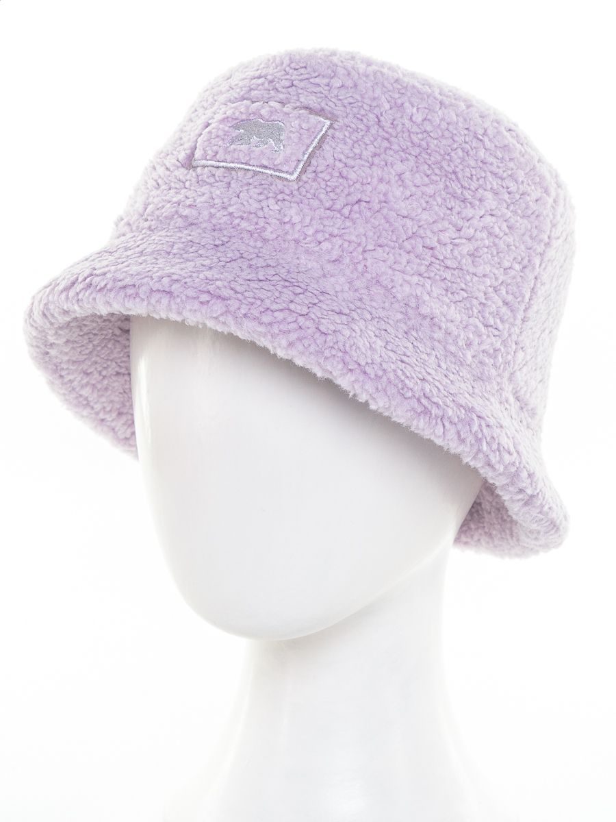 Лика медведь шеврон панама экомех тедди лавандовый р-р 56-57