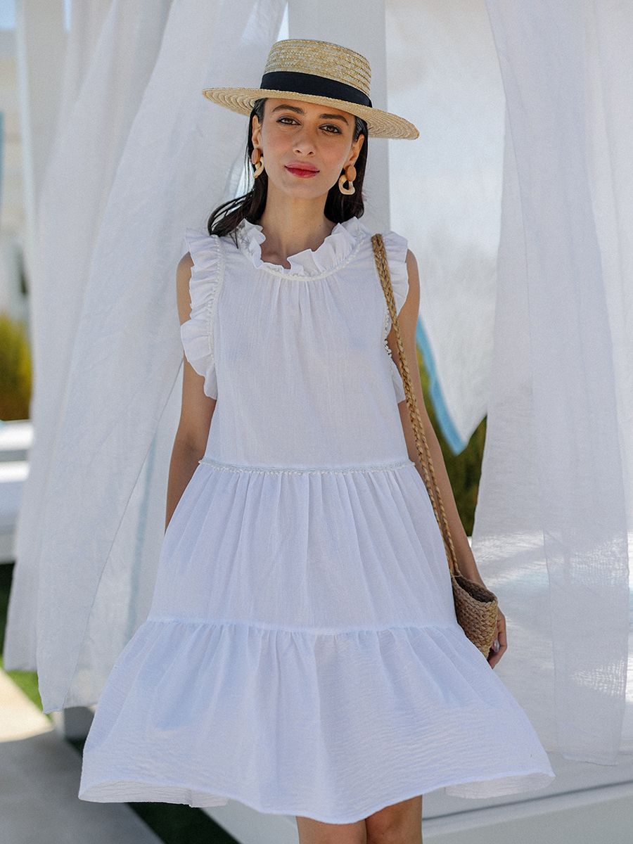 Вероника туника марлёвка White белый р-р L