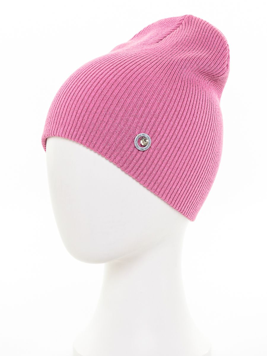 LP шайба шапка ХЛ вязка люрекс малиновый