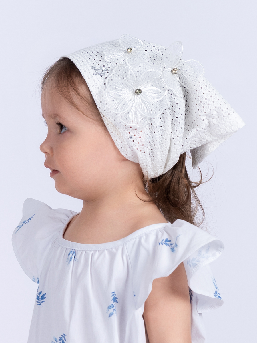 Мирабелла косынка лен шитье белый р-р 46-47