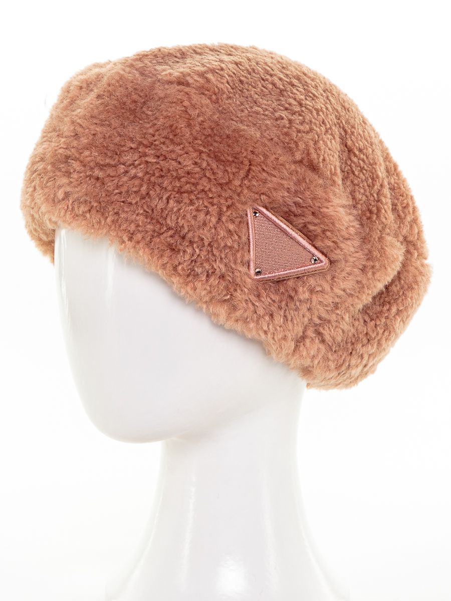 Лина LevelPro макси шеврон берет экомех альпака на фл.п. лососевый