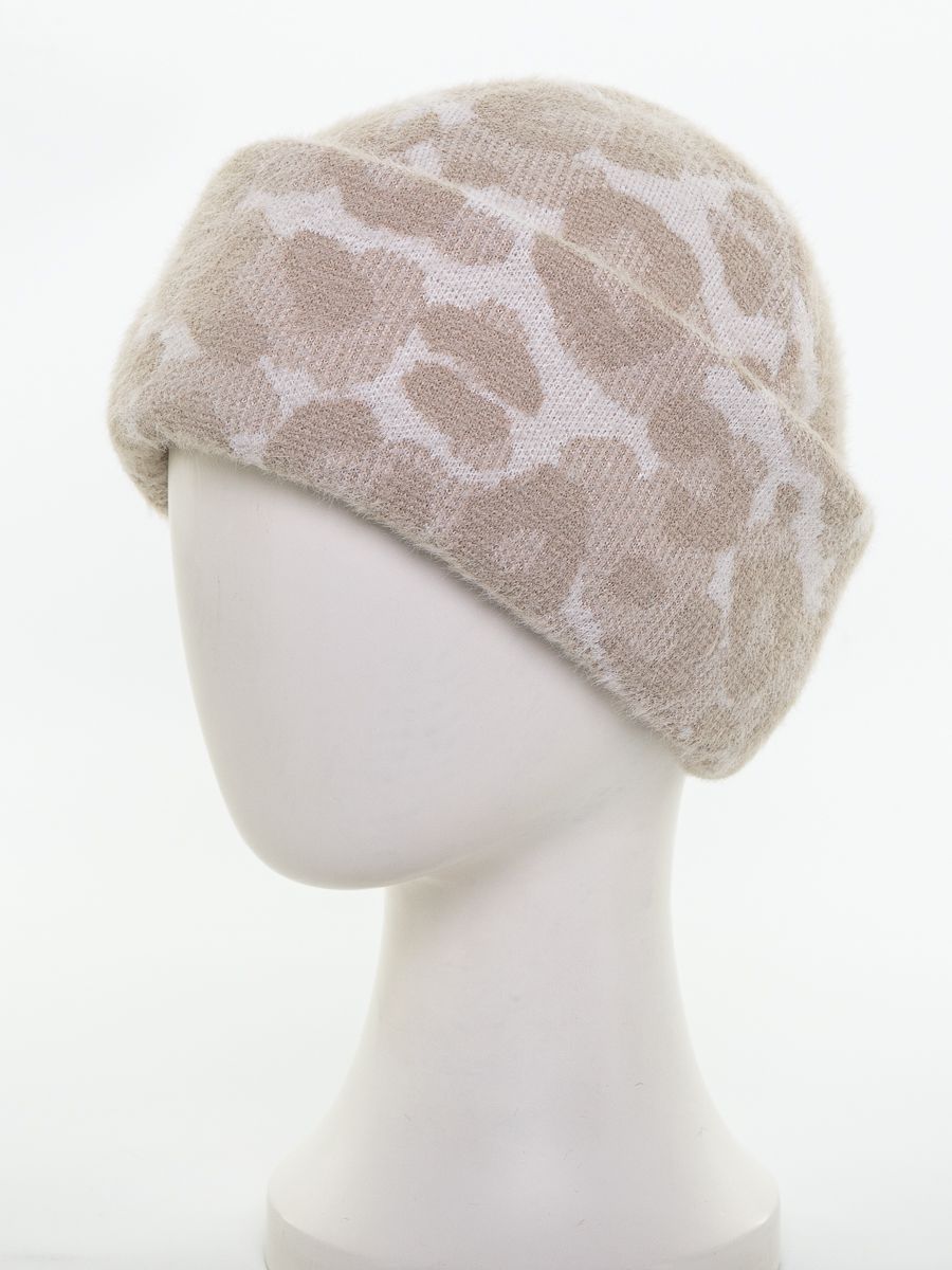 Алиса шапка трикотаж Ягуар на фл.п. бежево-молочный