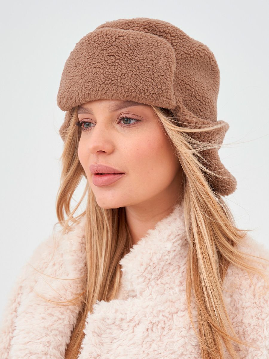 Селия 2 ушанка экомех тедди какао р-р 58-59