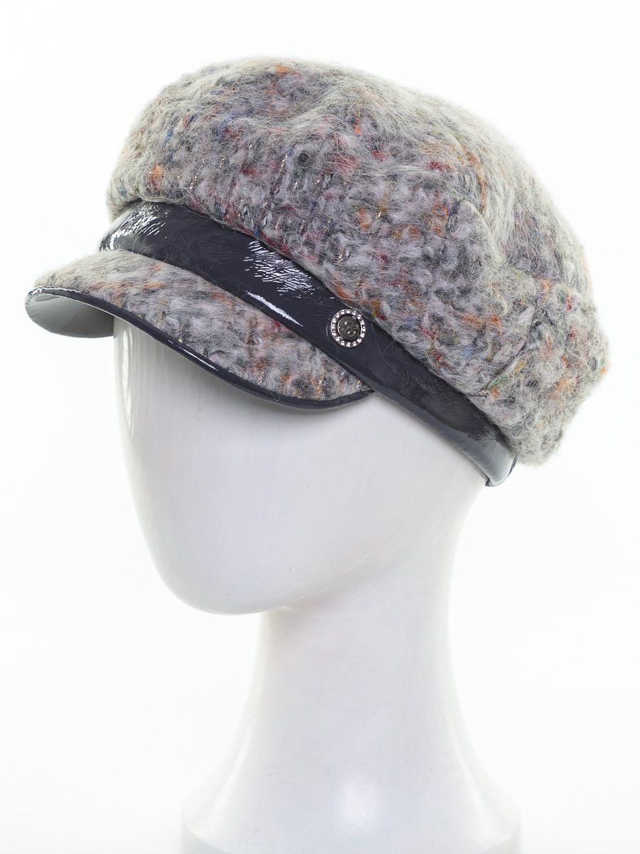 Ирма кепка мохер мозаика на фл.п. пастельный