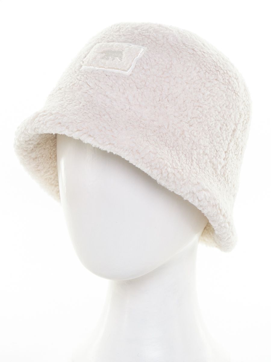 Лика медведь шеврон панама экомех тедди белый р-р 58-59