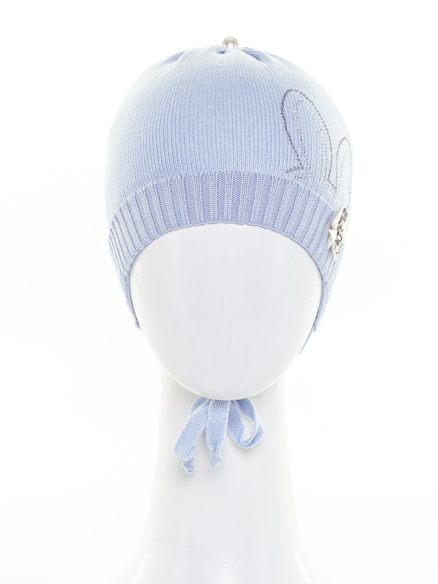 Ладушка kids VIP шапочка КТ вязка голубой р-р 42-44