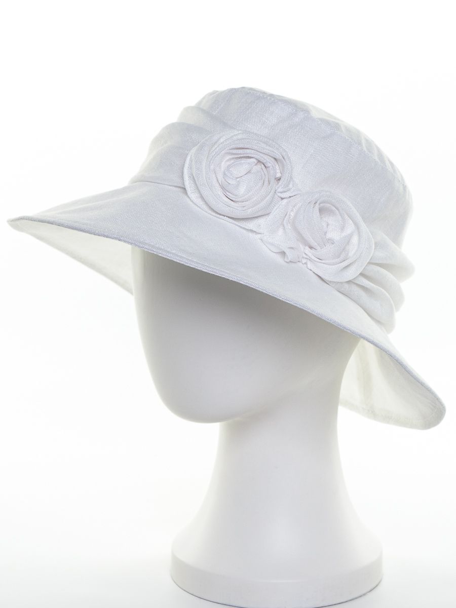 Гортензия шляпа лен белый