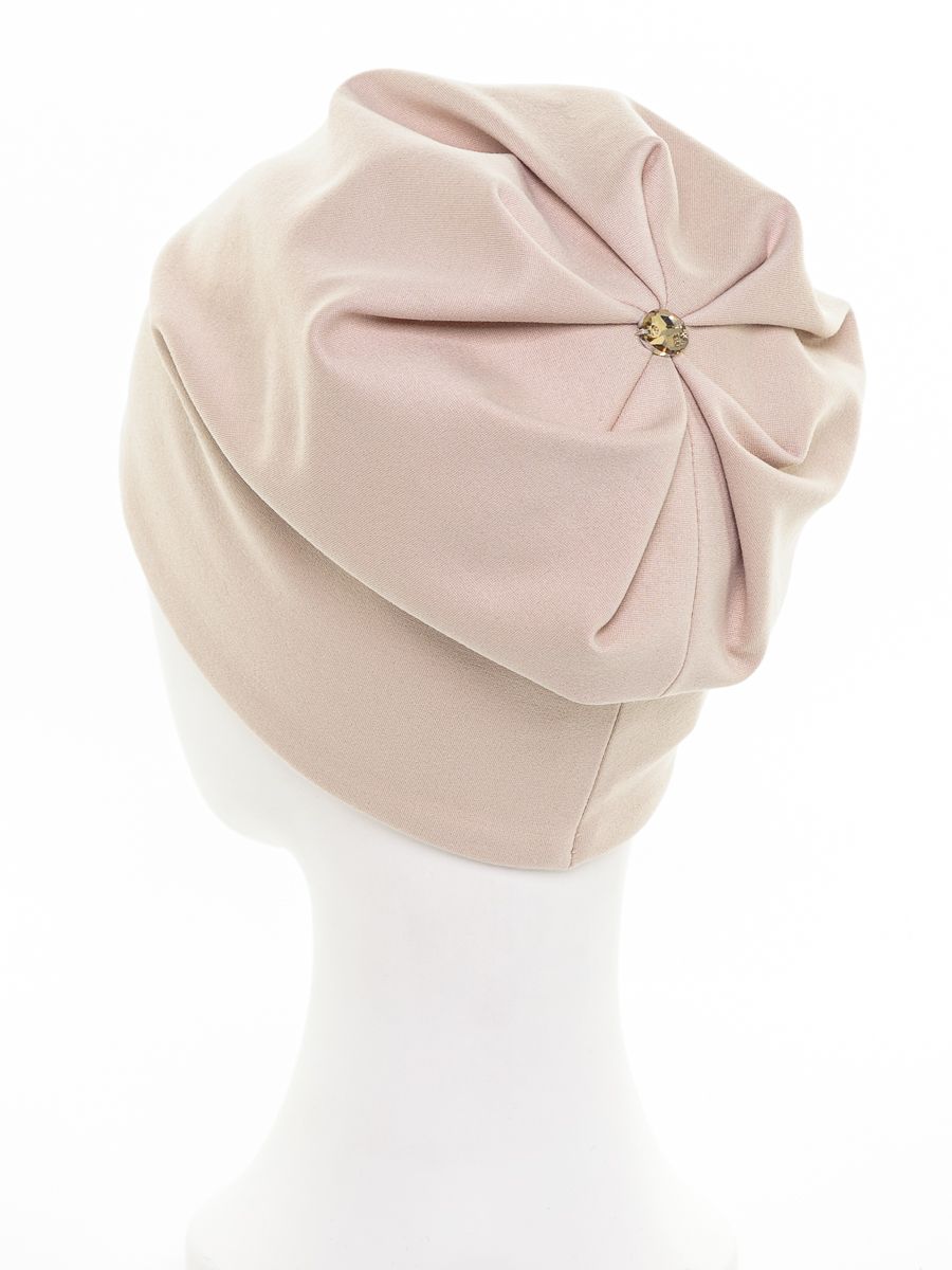 Спорт полоса шапка 020/1 трикотаж К4 Премиум на тр.п. бежевый р-р 56-57