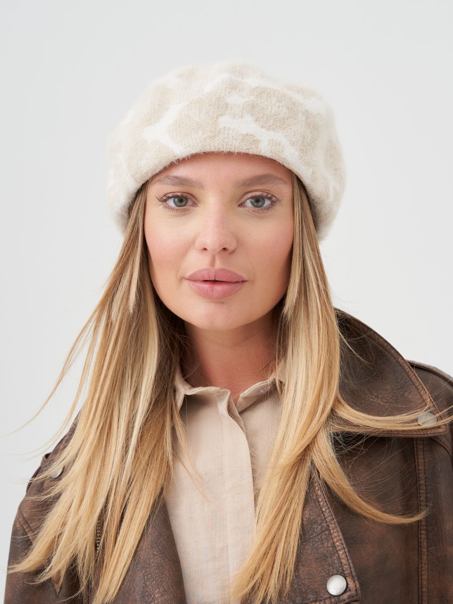 Даяна берет трикотаж Ягуар на фл.п. бежево-молочный